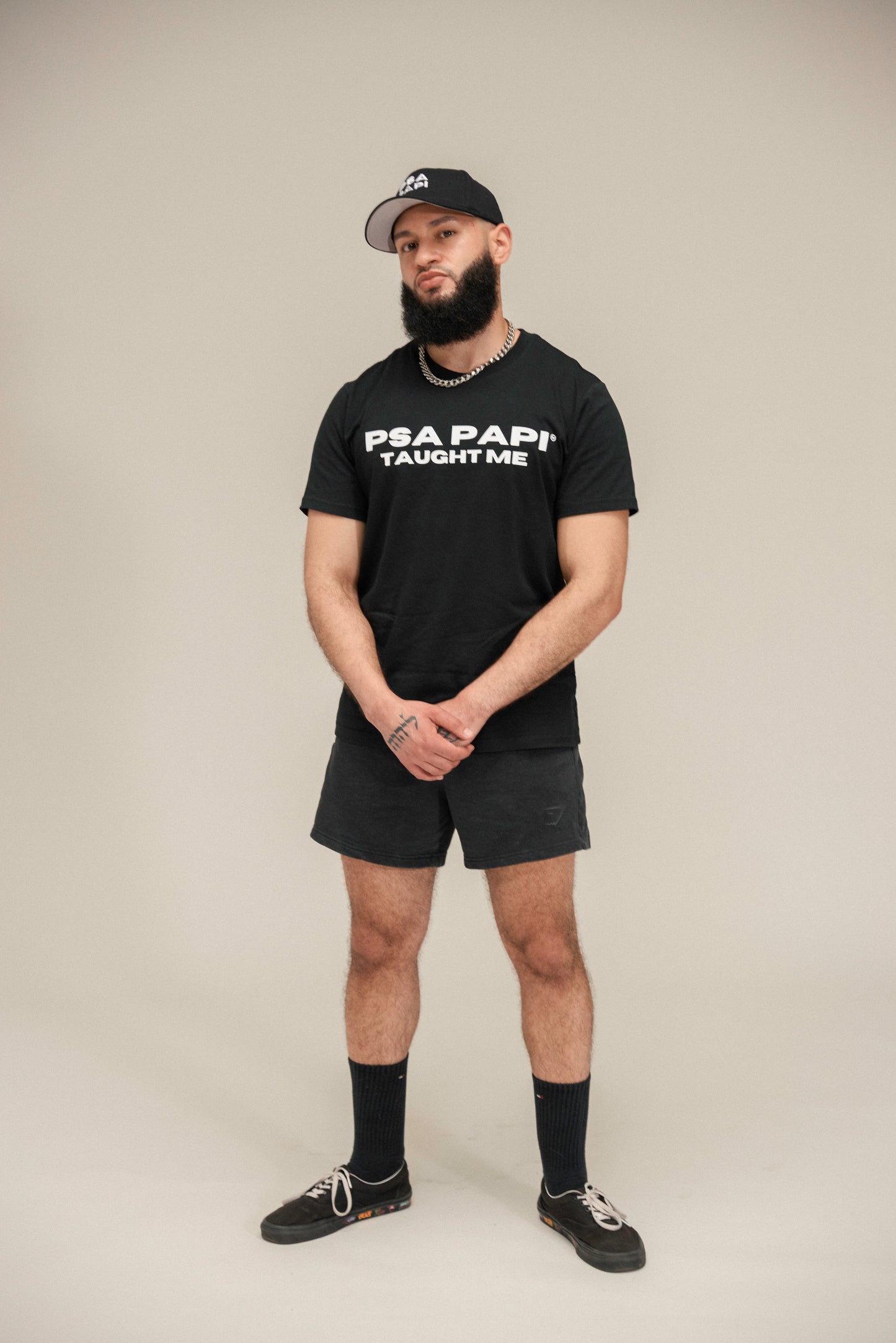 PSA Papi™ Taught Me T-Shirt (Very Black)